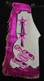 Custom Made Leather Chaps/Rodeo Royalty Chaps/Made In USA