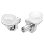 30Pcs Shelf Support Pegs, 5mm Shelf Support Pins with Suction Cups (Silver)