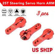 3 PCS 25T M3 Metal RC Servo Arm Horn for Futaba Savox Xcore HSP Power USA