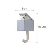 Animal Plastic Adhesive Hook (Various Designs) Cat - Blue - One Size