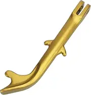 Motorcycle Kickstand Aluminum Alloy 25.6cm / 10.1 Inch Motorbike Foot Side Stand Universal Scooter Kick Support Stand Accessories (Gold)