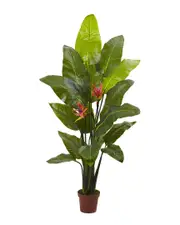 Nearly Natural 58in Bird of Paradise Plant