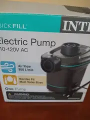Intex Quick Fill Electric Pump 110-120V AC Inflates & Deflates Fits