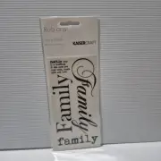 Kaisercraft "Family" Rub On Words Stickers Scrapbook Cards Craft
