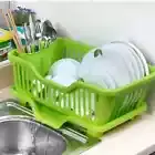 Drying Tray Dish Rack over Tier Cup Holder Dryer Organizer Kitchen Sink Drainer