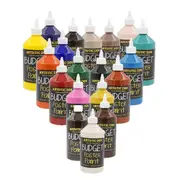 19 x 500ml Budget Poster Paint Colors