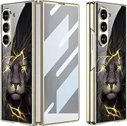 Case for Samsung Galaxy Z Fold6, Luxury Shockproof Case with Built-in Screen Protector, Fashionable Graffiti Design (9,for Galaxy Z Fold6)