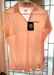 Puma pink women's Ikonic large shirt cloudspun UHF 50+ NWT