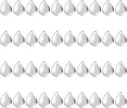 uxcell Fishing Lure Blades, 40 Pack 1" x 0.7" Fishing Spinner Baits Willowleaf Lures Spinners Making Part with Plastic Storage Box for Bait Accessories, Silver Tone
