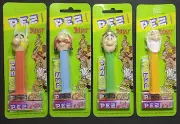 ASTERIX Rare PEZ Bonbons 1997 Full Set of 4 Mint on European Cards NIP Sealed
