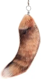 [URSFUR] Genuine Canadian Red Fox Tails Fur Bag Charm Pendant