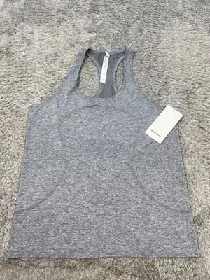 Lululemon Tank Top Women 14 Swiftly Tech Racerback 2.0 Race Length Graphite NWT
