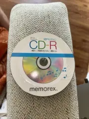 Memorex CD-R 10 Pack Blank CDs In New Sealed Unopened Package 40X/700MB/Mo/80min
