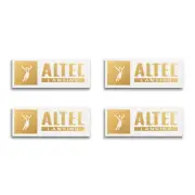 ALTEC Lansing Speaker Badge Logo Emblem 63.5mm(2.5")X23.8mm(0.9375") GOLD