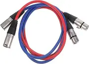 ERINGOGO 2pcs XLR Balanced Audio Cables Male to Female Mic Cords for Recording Durable Easy to Use Compatible with Mixers Amplifiers and Speakers