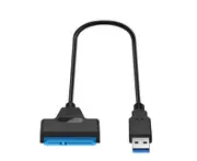USB 3.0 to SATA 2.5Inch Hard Drive HDD SSD Adapter Converter Cable 22Pin UASP