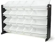 Toy Storage Organizer, White/Espresso
