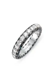 SHAY Diamond & Sapphire Band Ring in Blue at Nordstrom, Size 6.75