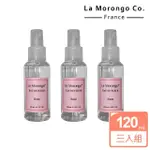 【LA MORONGO CO. 法國樂木美品】玫瑰花水香氛保濕噴霧 封膜裝 120MLX3 瓶(保濕 補水 化妝水 滋潤型)