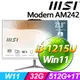 MSI Modern AM242 12M-678TW-SP4(i3-1215U/32G/1TB+512G SSD/W11)特仕版