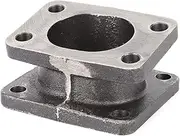 T3 to T4 Turbo Adapter, Manifold Flange Adapter Converter， 15 Degrees Manifold Flange Turbocharger Accessory, Turbocharger Upgrade Parts