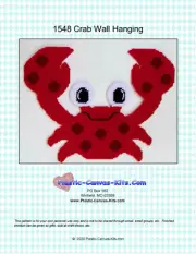 Crab Wall Hanging-Plastic Canvas Pattern or Kit