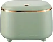 AIMALL Self-Designed Light Luxury Desktop Trash Can – Oval Storage Cylinder with Elastic Lid, Modern Countertop Waste Bin, Small Garbage Can