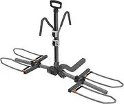 HYPERAX Volt 2 -E Bike Hitch Mounted Platform Style 2 Bikes Carrier for Car, SUV, Trucks, Sedan, Tilting e-Bike Rack for 2" Hitch Fits Up to 2 X 32 kgs e-Bike with Up to 5" Fat Tires- NO RV USE!
