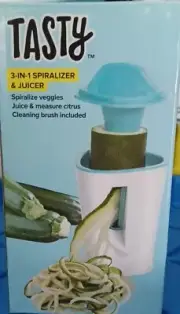 Tasty 3-In-1 Spiralizer & Juicer New in Box