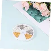 TEHAUX 900 Pcs Sheep Eye Screws Nails Set Multi-Size Plating Iron Screws for DIY Hanging Craft Home Use