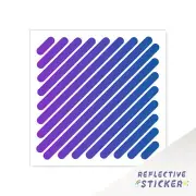 Reflective Frame Stickers Safety Decal MTB Bike Mountain Biking PURPLE BLUE
