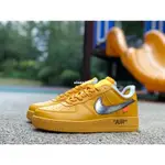 NIKE OFF WHITE AIR FORCE 1 AF1 OW 黃色 空軍 滑板鞋DD1876-700