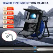 7" Screen DVR 16G Counter Sewer Drain Pipe Inspection Camera 23MM Endoscope