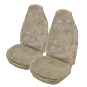 Sheepskin Seat Covers Universal 16mm Mocha