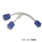 現貨 高品質 VGA 一分二 傳輸線 一公轉二母 一公對二母 15針對15針 15PIN 公對母 傳輸線 抗干擾 螢幕線