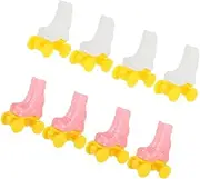 Kisangel 4 Pairs Roller Skates Mini Shoes Roller Shoes Ice Skate Craft for Doll Roller Skate Craft for Doll Mini Ice Skates for Doll Crafts Ice Skate for Doll Roller Skate Prop Plastic