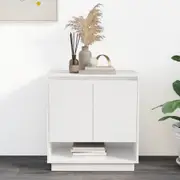 Sideboard High Gloss White 70x41x75 cm Engineered Wood vidaXL
