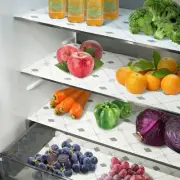No-Slip Refrigerator Mats 17.7INx12FT Roll, Absorbent Drawer Liners, Keep Fru...