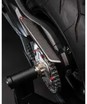LIGHTECH Carbon Chain Cover CARM1012 for Mv Agusta Rivale 800 2014 > 2016