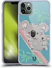 Head Case Designs Koala Animal with Offspring Gel Case [Military Grade Protection] Compatible with Apple iPhone 11 Pro Max