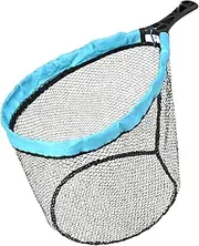 Fishing Net, Foldable Landing Net,15.35x10.63 Inches Medium Size Lightweight Portable Design Heavy Duty Mesh, Flexible Angling Tool for Shrimp, Trout, Crawfish and Crab