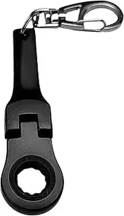 [Generic] Ratchet Wrench End,Mechanic With 10mm Socket Wrench - Ratchet Wrench Key Ring Tighten or Loosen Nuts and Bolts