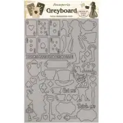 New Stamperia Greyboard A4 Cut-Outs - ALICE IN WONDERLAND - ELEMENTS