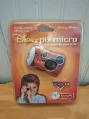 Disney Pix Micro Digital Camera With Wrist Strap /Pixar Cars Sealed McQueen 2006