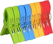 aoozleny Beach Towel Clips, Towel Clips for Chairs on Cruise, 8 Pack Large Clips Clamps,Clothes Pegs,Beach Towel Holder