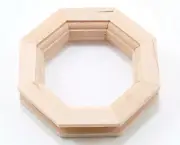 Dollhouse Miniatures 1:12 Scale Octagon Window with Pane & Trim #CLA71110