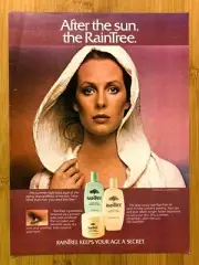 1981 Raintree After The Sun Vintage Print Ad/Poster Beauty Fashion Pop Art