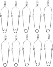 10pcs Laboratory Test Tube Clamp Tube Gripper Laboratory Steel Clamp Metal Lab Clip Test Clip for Experiment Metal Lab Holder Silver Iron