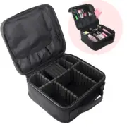 Makeup Train Case Cosmetic Portable Travel Cosmetic Bag with