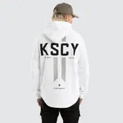 [Kiss Chacey] Omega Dual Curved Hoodie Optical White